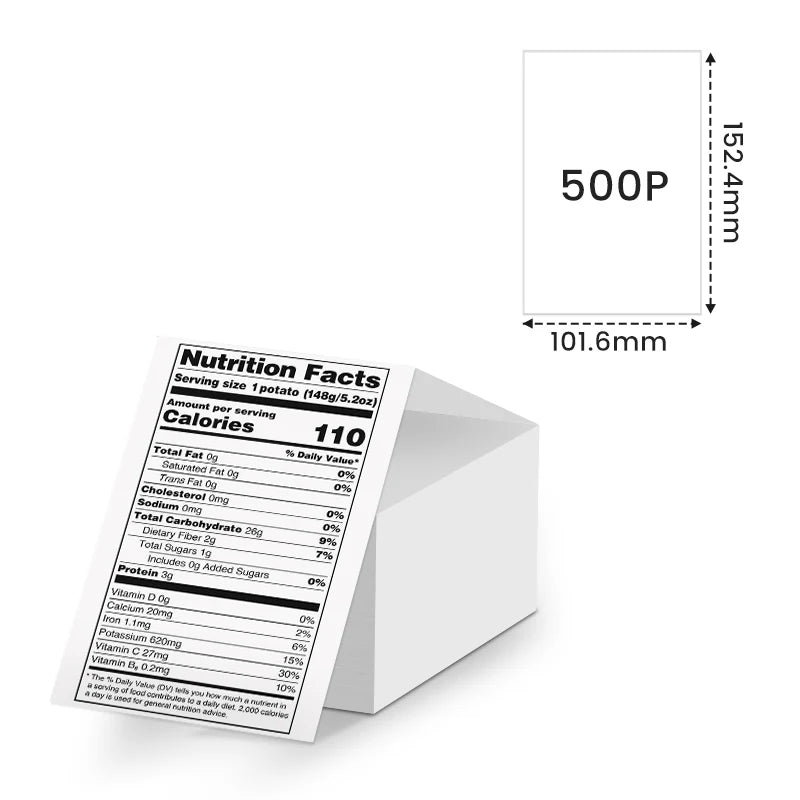 <tc>TEDDYPRINT</tc>® Shipping Label Paper (Pack of 500 Sheets 10x15cm)